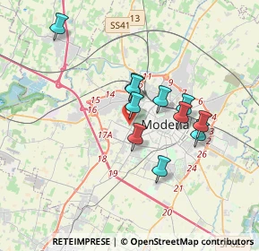 Mappa Via Talete di Mileto, 41126 Modena MO, Italia (2.88273)