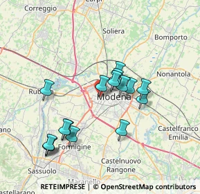 Mappa Via Talete di Mileto, 41126 Modena MO, Italia (6.84)