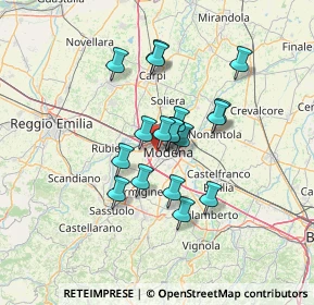 Mappa Via Talete di Mileto, 41126 Modena MO, Italia (10.35444)