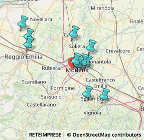 Mappa Via Talete di Mileto, 41126 Modena MO, Italia (12.83)
