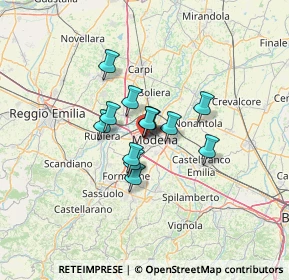 Mappa Via Galeno Claudio, 41126 Modena MO, Italia (7.85846)