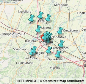 Mappa Via Talete di Mileto, 41126 Modena MO, Italia (8.69235)
