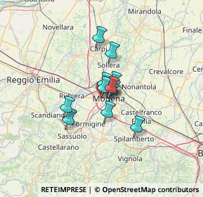 Mappa Via Talete di Mileto, 41126 Modena MO, Italia (7.4175)