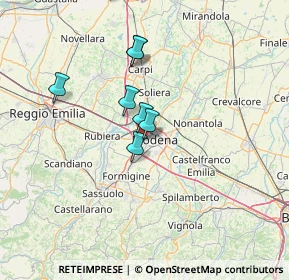 Mappa Via Talete di Mileto, 41126 Modena MO, Italia (19.45545)