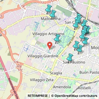 Mappa Via Galeno Claudio, 41126 Modena MO, Italia (1.382)