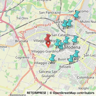 Mappa Via Galeno Claudio, 41126 Modena MO, Italia (1.89091)
