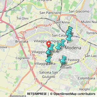 Mappa Via Galeno Claudio, 41126 Modena MO, Italia (1.42583)