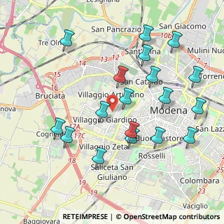 Mappa Via Galeno Claudio, 41126 Modena MO, Italia (2.15889)