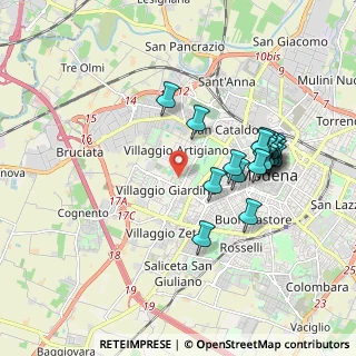 Mappa Via Galeno Claudio, 41126 Modena MO, Italia (1.8445)