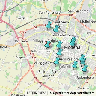 Mappa Via Galeno Claudio, 41126 Modena MO, Italia (2.10615)