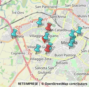 Mappa Via Talete di Mileto, 41126 Modena MO, Italia (1.66455)