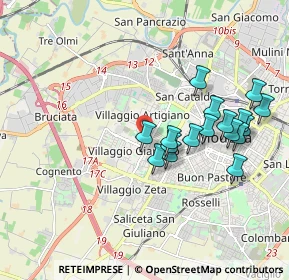 Mappa Via Talete di Mileto, 41126 Modena MO, Italia (1.81529)