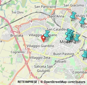 Mappa Via Talete di Mileto, 41126 Modena MO, Italia (2.65727)