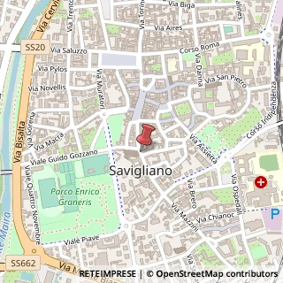 Mappa Via Sant'Andrea, 49, 12038 Savigliano, Cuneo (Piemonte)