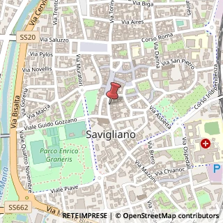 Mappa Via Sant'Andrea, 17, 12038 Savigliano, Cuneo (Piemonte)
