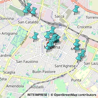 Mappa Via dei Servi, 41121 Modena MO, Italia (0.83842)