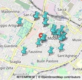 Mappa Viale Jacopo Barozzi, 41124 Modena MO, Italia (0.7795)