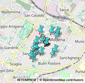 Mappa Viale Jacopo Barozzi, 41124 Modena MO, Italia (0.547)