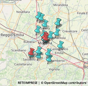 Mappa Viale Jacopo Barozzi, 41124 Modena MO, Italia (9.3135)