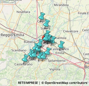 Mappa Viale Jacopo Barozzi, 41124 Modena MO, Italia (9.4045)