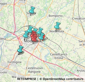 Mappa Strada Montanara, 41122 Modena MO, Italia (5.51077)