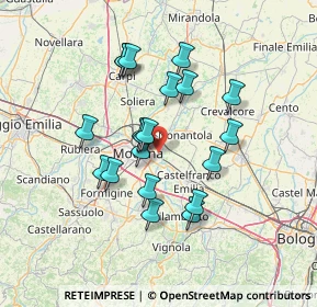 Mappa Strada Montanara, 41122 Modena MO, Italia (12.194)