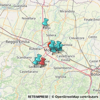 Mappa Via Beniamino Franklin, 41124 Modena MO, Italia (8.53182)