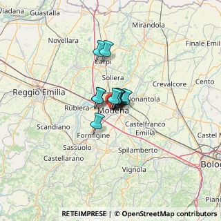 Mappa Via Beniamino Franklin, 41124 Modena MO, Italia (5.19364)
