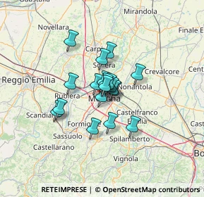 Mappa Via Beniamino Franklin, 41124 Modena MO, Italia (7.77)