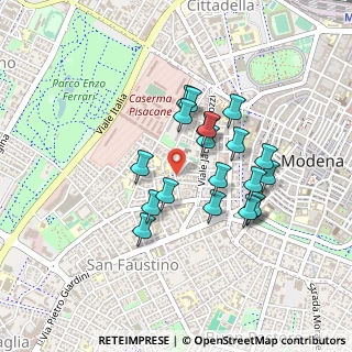Mappa Via Beniamino Franklin, 41124 Modena MO, Italia (0.377)