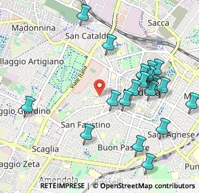 Mappa Via Beniamino Franklin, 41124 Modena MO, Italia (1.0645)