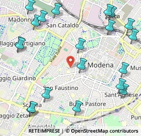 Mappa Via Beniamino Franklin, 41124 Modena MO, Italia (1.462)