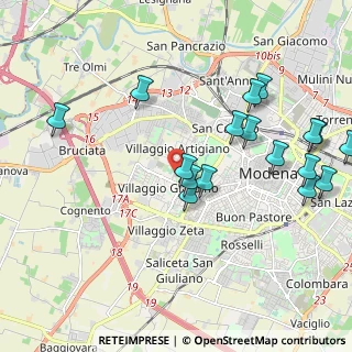 Mappa Largo Alfredo Nobel, 41126 Modena MO, Italia (2.30294)
