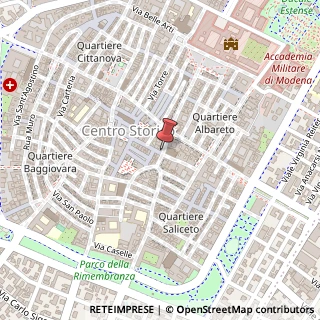 Mappa Via San Carlo, 217, 41121 Modena, Modena (Emilia Romagna)