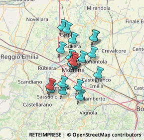 Mappa Viale Vittorio Veneto, 41124 Modena MO, Italia (9.329)