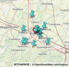 Mappa Viale Vittorio Veneto, 41124 Modena MO, Italia (7.77143)