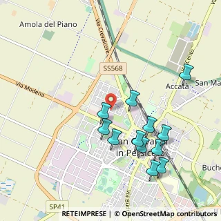 Mappa Via della Zoia, 40017 San Giovanni in Persiceto BO, Italia (1.02833)