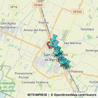 Mappa Via della Zoia, 40017 San Giovanni in Persiceto BO, Italia (1.23417)