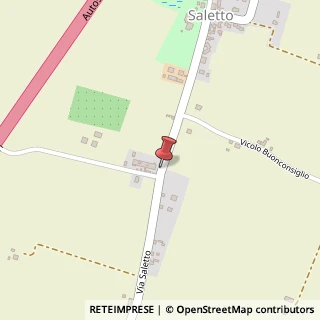 Mappa Via Saletto, 76, 40010 Bentivoglio, Bologna (Emilia Romagna)