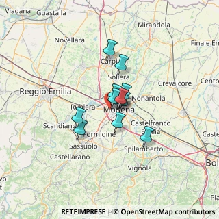 Mappa Via Geminiano Rondelli, 41126 Modena MO, Italia (7.63917)