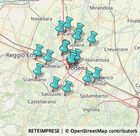 Mappa Via G. Rondelli, 41126 Modena MO, Italia (10.50118)
