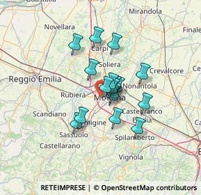 Mappa Via G. Rondelli, 41126 Modena MO, Italia (8.96471)