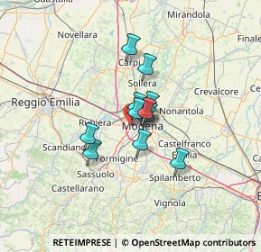 Mappa Via G. Rondelli, 41126 Modena MO, Italia (7.63917)