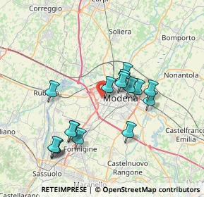 Mappa Via G. Rondelli, 41126 Modena MO, Italia (6.95688)