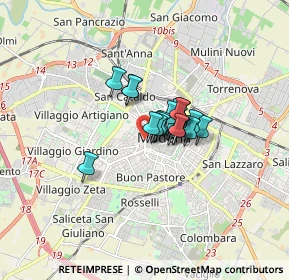 Mappa Viale Alessandro Tassoni, 41124 Modena MO, Italia (0.8495)
