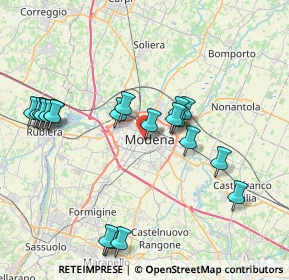 Mappa Viale Alessandro Tassoni, 41124 Modena MO, Italia (8.3145)