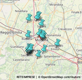 Mappa Viale Alessandro Tassoni, 41124 Modena MO, Italia (11.425)