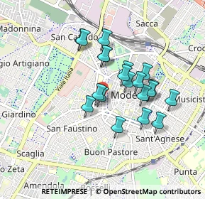 Mappa Viale Alessandro Tassoni, 41124 Modena MO, Italia (0.723)