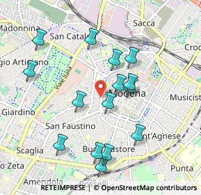 Mappa Viale Alessandro Tassoni, 41124 Modena MO, Italia (0.95667)