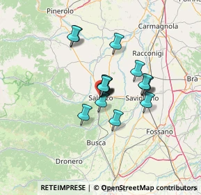 Mappa Piazza Liderico Vineis, 12037 Saluzzo CN, Italia (8.8975)